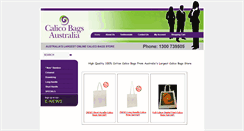 Desktop Screenshot of calico-bags.com.au